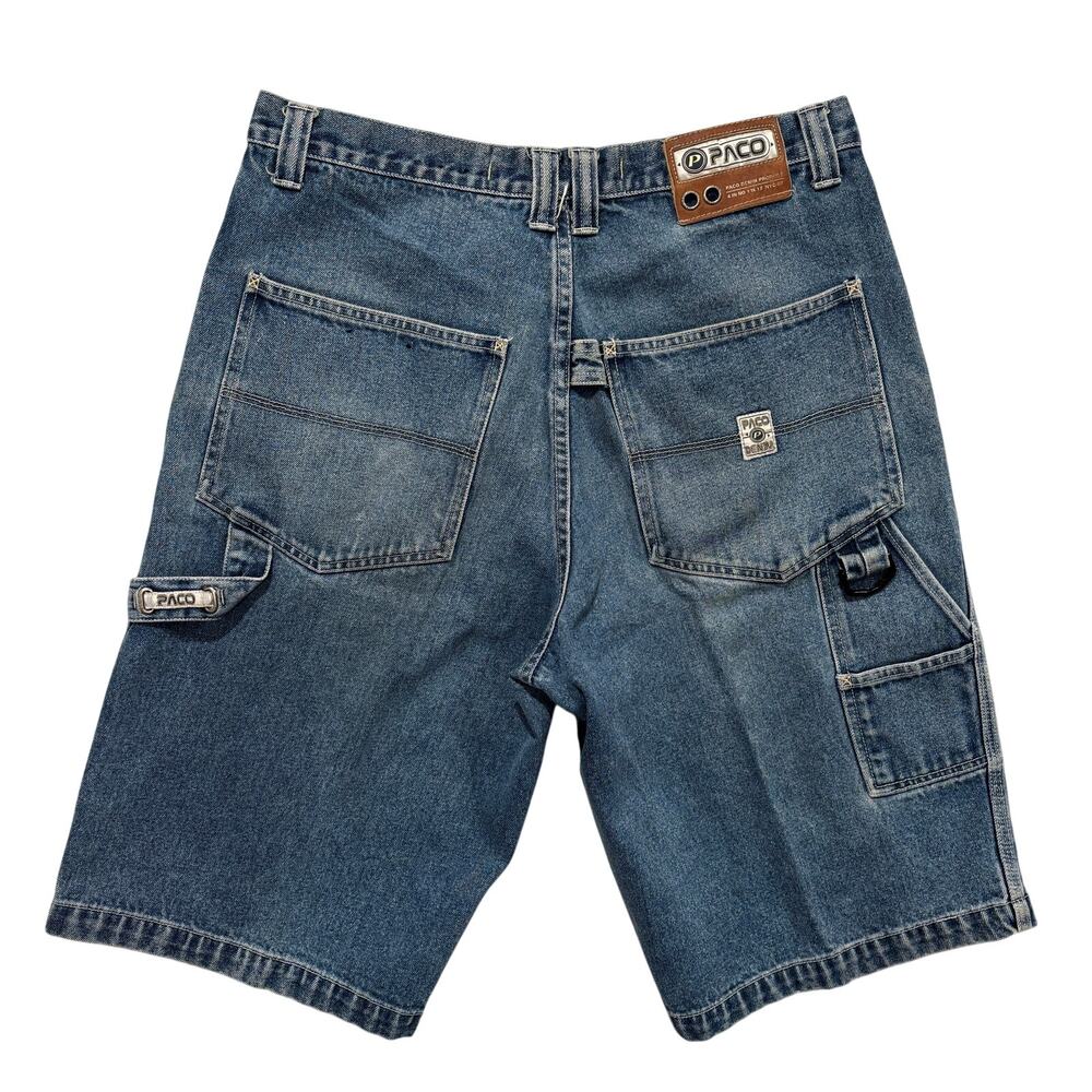 Vintage Y2K Paco Jean Shorts 34 Carpenter Baggy Streetwear Jorts Skater 90s